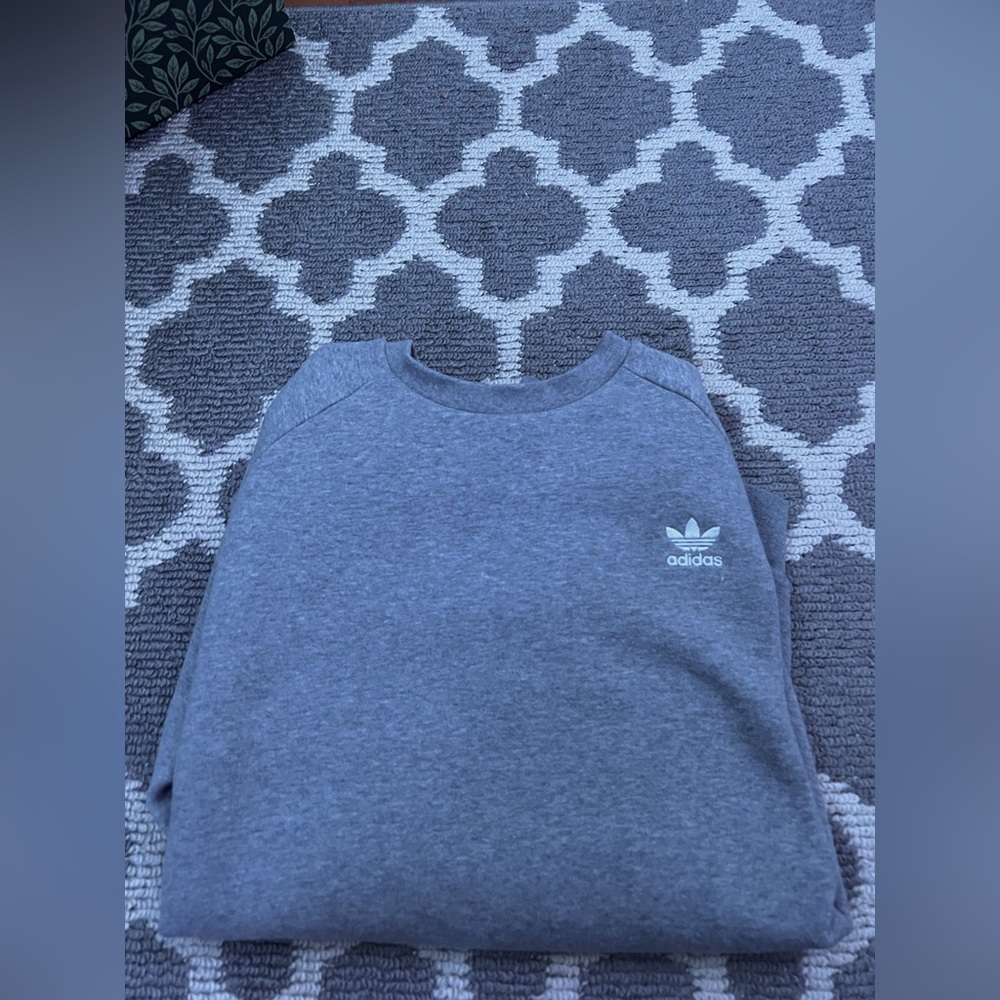 Grey adidas crew neck
